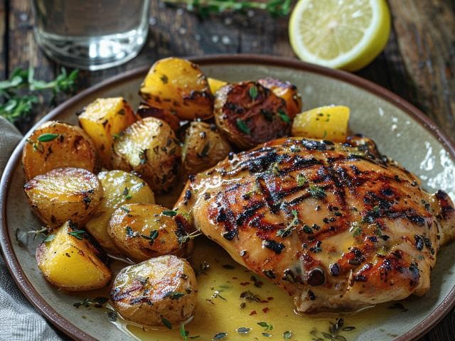 Garlic Lime Chicken with Potatoes