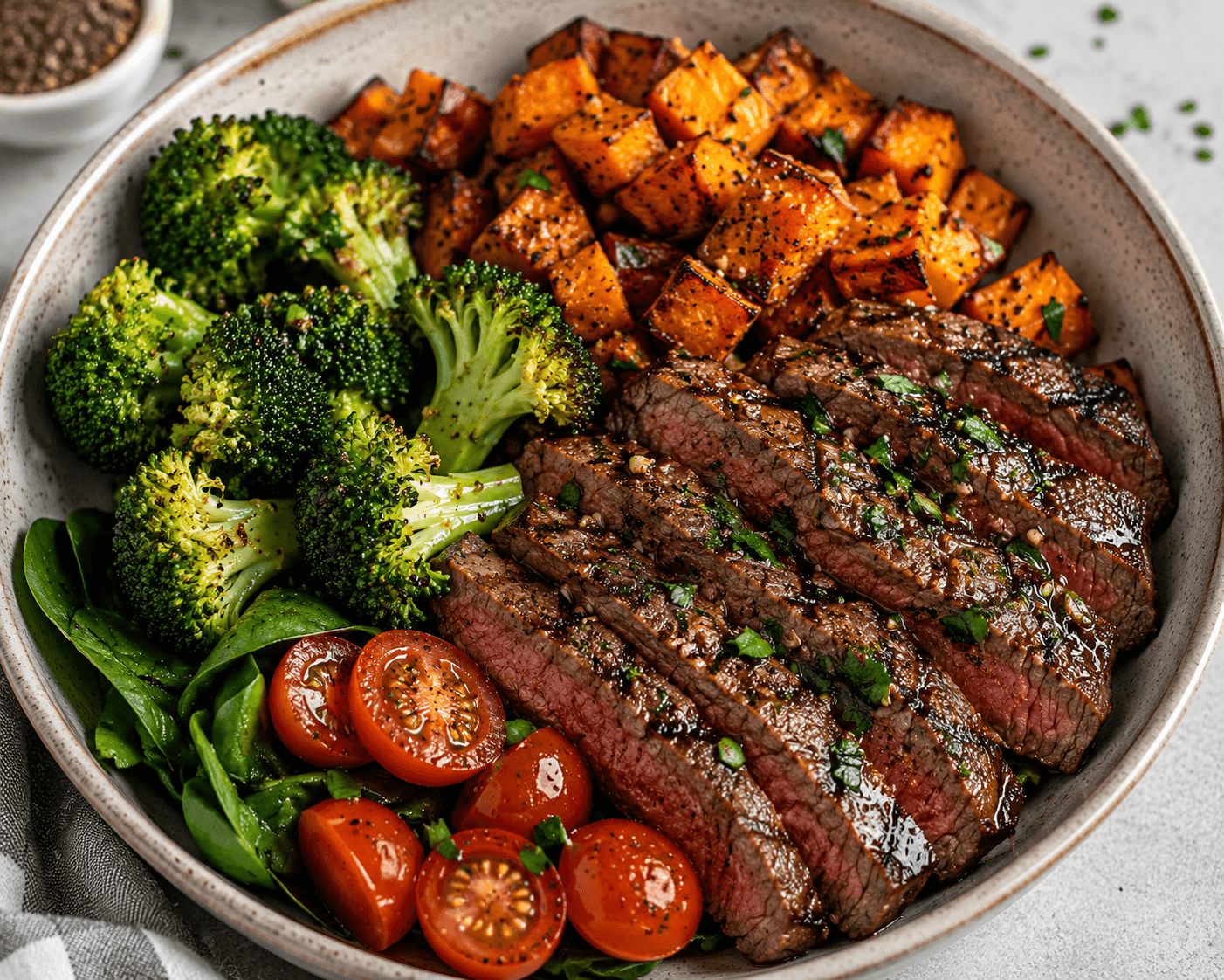 Steak & Sweet Potato Bowl