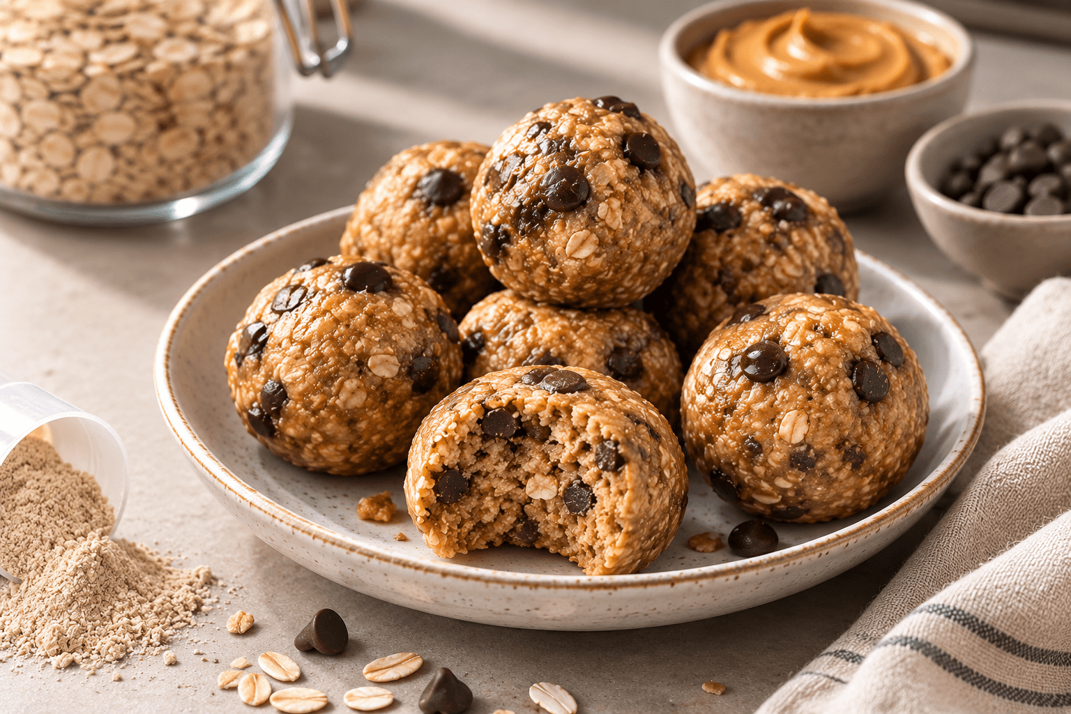 Chocolate Peanut Butter Protein Balls