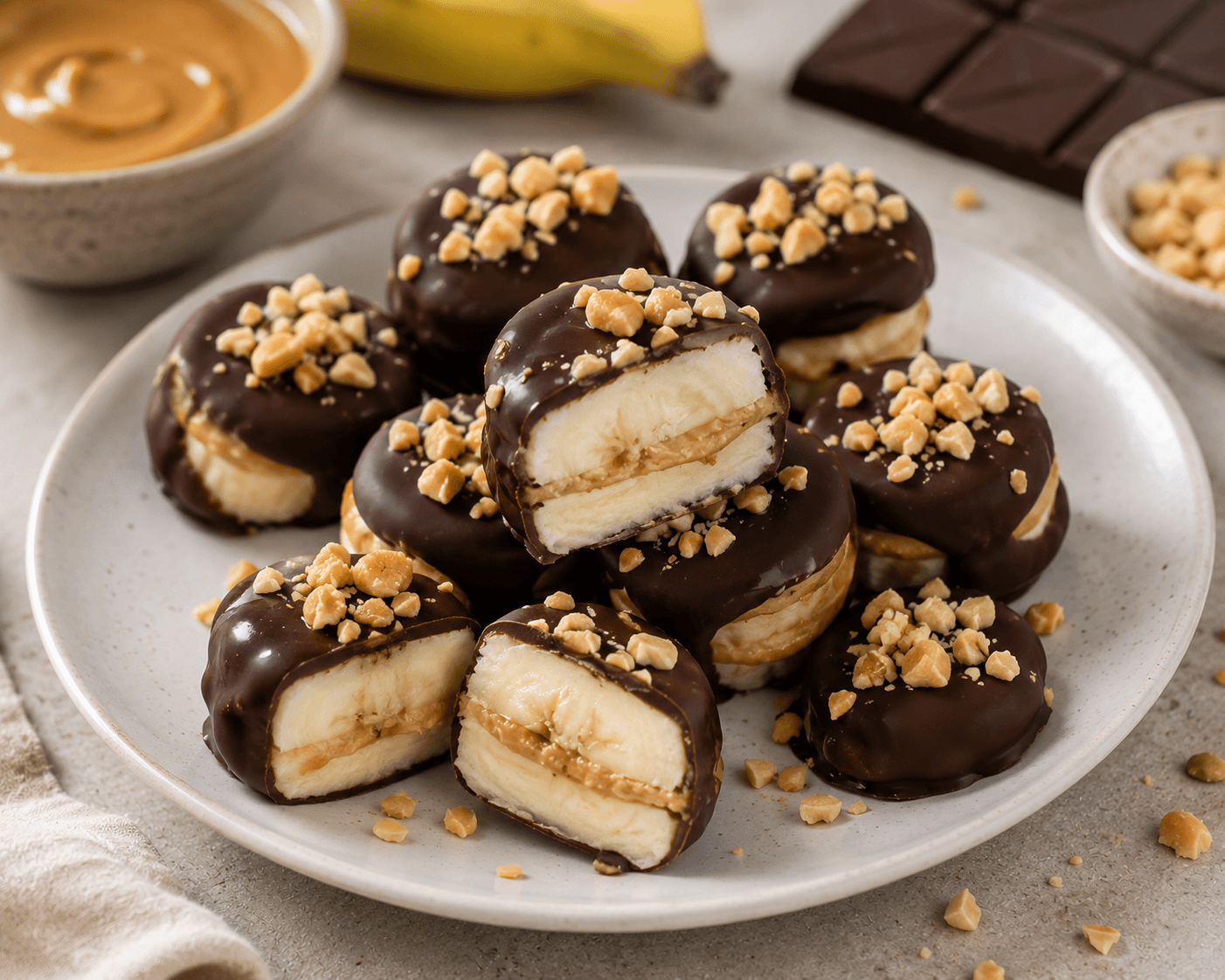 Frozen Banana Protein Bites