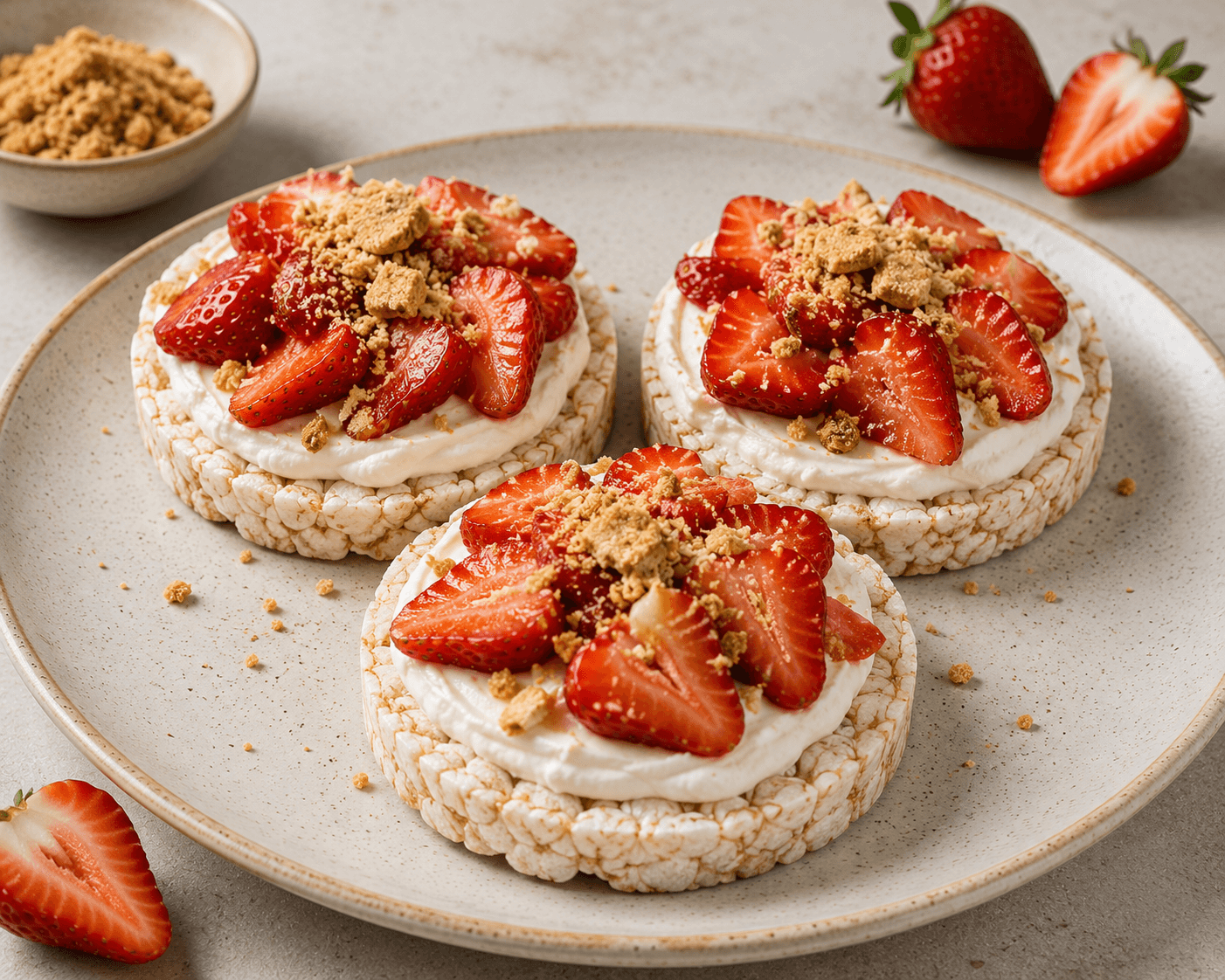 Strawberry Cheesecake Rice Cakes